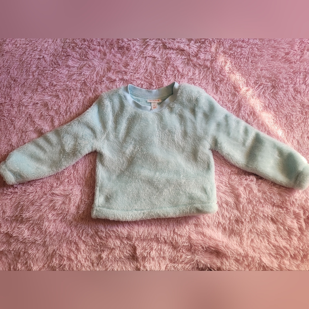 Toddler Girls Sherpa pullover sweatshirt